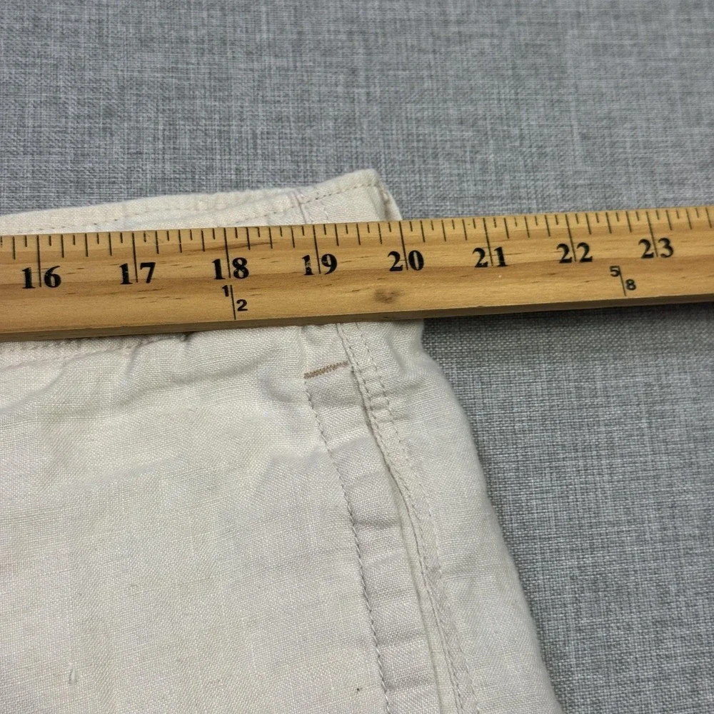 Tommy Bahama Linen Relaxed Drawstring Chino Pants Mens Large Beige Breathable